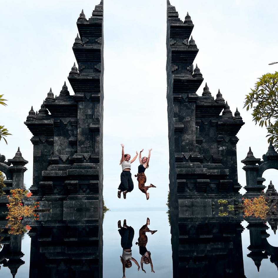 bekannter Tempel in bali